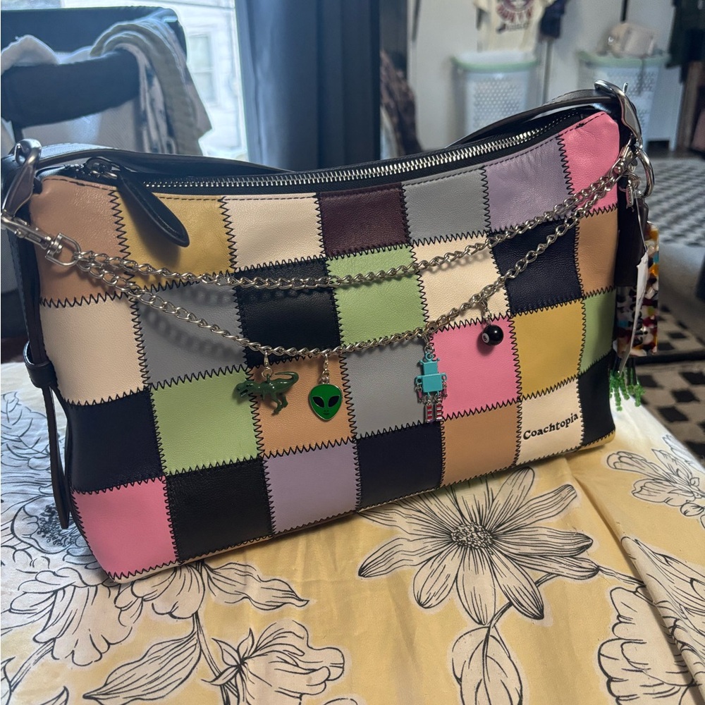 Coachtopia Multicolor 1 Patchwork Shoulder Bag